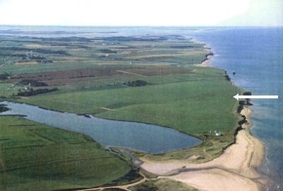 Aerial view of Saint Lawrence Beach